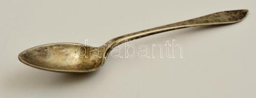 Antik ezüst kanalak ( 3 db), jelzett, h:14-23 cm, nettó:110 g