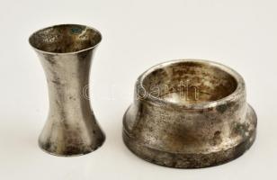 Ezüst (Ag.) tárgyak, jelzett, h:14-23 cm, összesen db nettó:242 g