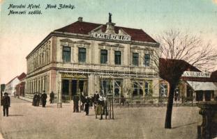 Érsekújvár, Nové Zámky; Nemzeti szálló és kávéház / hotel and cafe (EK)