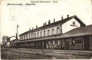 Máramarossziget, Sighetu Marmatiei; vasútállomás / railway station / Gara vissza So. Stpl (Rb)