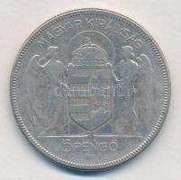 1930. 5P Ag "Horthy jobbra" T:3 
Adamo P8