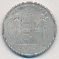 1930. 5P Ag "Horthy jobbra" T:3 
Adamo P8