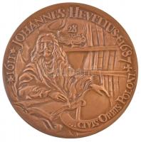 Lengyelország 1987. Johannes Hevelius / Machinae Coelestis Br emlékplakett (69mm) T:2 Poland 1987. Johannes Hevelius / Machinae Coelestis Br commemorative medal (69mm) C:XF
