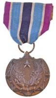 Amerikai Egyesült Államok 1985- Amerikai Egyesült Államok Hadseregének Polgári Kitüntetése a Humanitárius Szolgálatért Br kitüntetés eredeti mellszalagon (34mm) T:2 USA 1985- United States Army Civilian Award for Humanitarian Service Br decoration with original ribbon (34mm) C:XF
