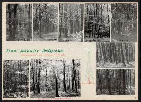 1971-1973 Kosd, Miskolctapolca, Dobogókő, Börzsöny, Tata, Salgó, 53 db fotó, városképek, tájképek, p...