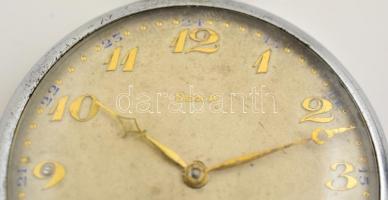 Doxa mechanikus, fém tokos zsebóra, működő állapotban, másodperc mutatóval d: 5 cm