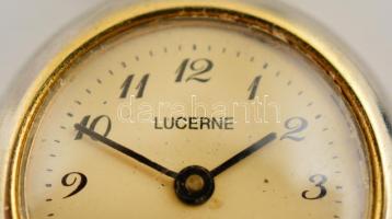 Lucerne, mini zsebóra. Svájci, mechanikus szerkezettel, működő, szép állapotban / Swiss miniature po...