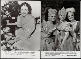 cca 1960-1970 9 db vegyes témájú MTI-fotó (sport, színház, űrhajózás), feliratozva, különböző méretb...