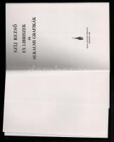 Szíj Rezső: Ex libriszek és alkalmi kisgrafikák. Bp., 1996, Szenci Molnár Társaság. Kiadói papírköté...