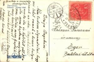 Ungvár, Uzhorod; Zemsky úrad / megyeház / county hall "vissza" So. Stpl