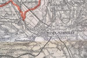 1930 Rimaszombat és Susa térképe, 1:75000, Magyar Királyi Állami Térképészet, 47×62,5 cm