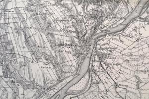 1937 Bátaszék és Pécsvárad térképe, 1:75000, Magyar Királyi Honvéd Térképészeti Intézet, 47×62,5 cm