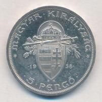 1938. 5P Ag "Szent István" T:1-,2
Adamo P8.1