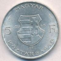 1946. 5Ft Ag "vastag Kossuth" T:1-,2 kis ph. Adamo F8