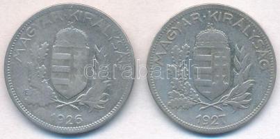 1926-1927. 1P Ag (2x) T:2-