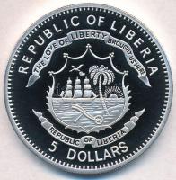 Libéria 2010. 5$ ezüstözött Cu "Nagy Hadvezérek / Szulejmán, a hatalmas" T:PP 
Liberia 20...