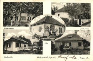 Balatonmáriafürdő, Varga és Jolán penzió, Binder és Magyar villa, Nád Géza üzlete