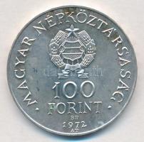 1972. 100Ft Ag "Budapest"  T:1-,2 kis patina Adamo EM40