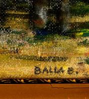 Balla jelzéssel: Séta az erdőbe, Olaj, karton, keretben, 33×45 cm