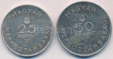 1961. 25Ft Ag + 50Ft Ag "Bartók Béla" T:1-,2
Adamo EM12, EM13