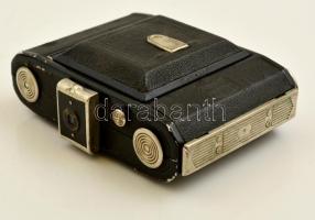 cca 1937-1941 Zeiss Ikon Bob 510 fényképezőgép Nettar-Anastigmat 1:6.3 objektívvel, eredeti bőr tokj...