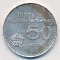 1974. 50Ft Ag "MNB" T:BU kis patina