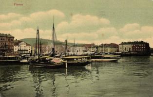 Fiume, port, ships