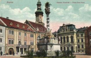 Sopron, Ferenc József tér, Szentháromság szobor (EK)