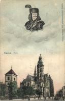 Kassa, Kosice; dóm, II. Rákóczi Ferenc / cathedral (kissé ázott / slightly wet damage)