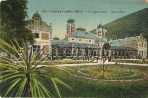 Trencsénteplic-fürdő, Trencianske Teplice; gyógyterem / Kursalon / spa sanatorium (kis szakadás / small tear)