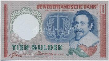 Hollandia 1953. 10G T:III  Netherlands 1953. 10 Gulden C:F  Krause 85