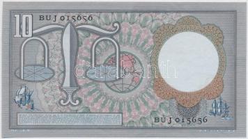Hollandia 1953. 10G T:III 
Netherlands 1953. 10 Gulden C:F 
Krause 85
