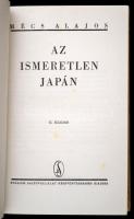 Mécs Alajos: Az ismeretlen Japán. Bp., 1942, Stádium. Második kiadás. Kiadói félvászon-kötés, kissé ...