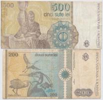 Románia 1991. 500L + 1000L + 1992. 200L + 1994. 10.000L T:III,III-
Romania 1991. 500 Lei + 1000 Lei...