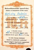 1969 Tanuló Balesetbiztosítás, Állami Biztosító reklámlakát, 65,5x47 cm