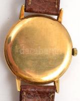 18 K arany IWC Schaffhausen férfi mechanikus karóra, hibátlan számlappal, bőr szíjjal, szép, működő ...