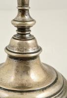 Ezüst (Ag.) gyertyatartó, jelzett, mesterjeggyel (TD), m:25 cm, nettó:213 g
