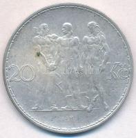 Csehszlovákia 1934. 20K Ag "Ipar, mezőgazdaság, üzlet" T:1-,2
Czechoslovakia 1934. 20 Kor...