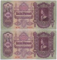 1930. 100P (4x) sorszámkövetők T:I