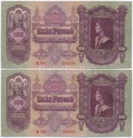 1930. 100P (4x) sorszámkövetők T:I