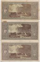 1945. 50P (3x) T:III,III-