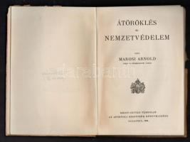 Marosi Arnold: Átöröklés és nemzetvédelem.Szent István Könyvek 19. Bp., 1924, Szent István-Társulat....