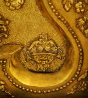 XIX. sz eleje: Biedermeier naptáras keretóra, ingás szerkezettel negyed ütős, felhúzókulcs nélkül, ....