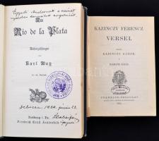 Kazinczy Ferenc versei. Bp., 1895, Franklin. Félvászon kötésben, jó állapotban. + May, Karl: Am Rio ...