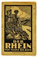 cca 1910 Der Rhein Leporelló a Rajna folyásáról / Leporello with the river Rhein 20x200 cm