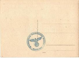 Dresden - 6 pre-1945 postcards with "Wehrmachtheim Kommandantur Briefmarke" stamps on the ...