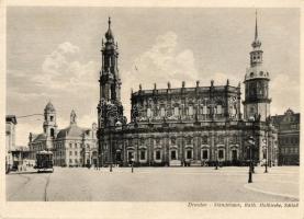 Dresden - 6 pre-1945 postcards with "Wehrmachtheim Kommandantur Briefmarke" stamps on the ...