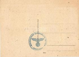 Dresden - 6 pre-1945 postcards with "Wehrmachtheim Kommandantur Briefmarke" stamps on the ...