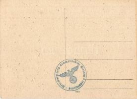 Dresden - 6 pre-1945 postcards with "Wehrmachtheim Kommandantur Briefmarke" stamps on the ...