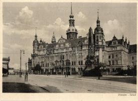 Dresden - 6 pre-1945 postcards with "Wehrmachtheim Kommandantur Briefmarke" stamps on the ...